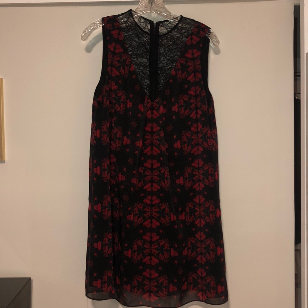 Alice + Olivia Chiffon and Lace Dress